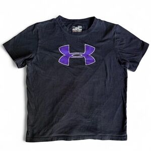 Under Armour Youth Large Black HeatGear Loose Fit T-Shirt